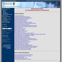 Selected WWW Sites for the Water Resources Professional