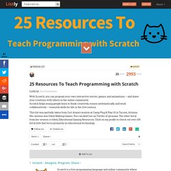 25 Resources To Teach Programming with Scratch