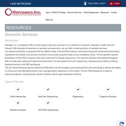 Resources Genomic Services