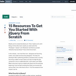 15 Resources To Get You Started With jQuery From Scratch