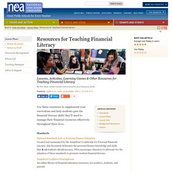 Resources for Teaching Financial Literacy