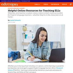 Helpful Online Resources for Teaching English Language Learners
