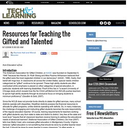 Resources for Teaching the Gifted and Talented