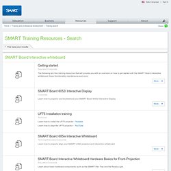 SMART Training Resources - Search
