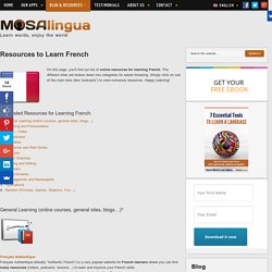 The best resources and tools to Learn French