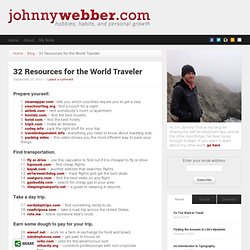 32 Resources for the World Traveler