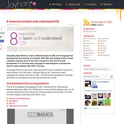 8 resources to learn and understand CSS