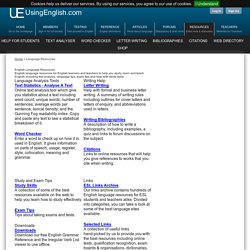 English Language and ESL Resources