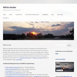 Resources - White Awake