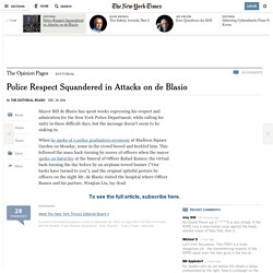 police-respect-squandered-in-attacks-on-de-blasio