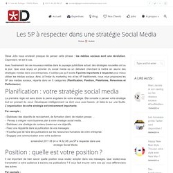 Les 5P à respecter dans une stratégie Social Media