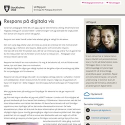 Respons på digitala vis