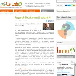 Responsabilité, citoyenneté, solidarité !