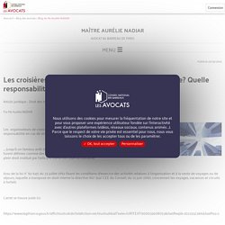 Les croisières sont-elles régies par le code du tourisme? Quelle responsabili...