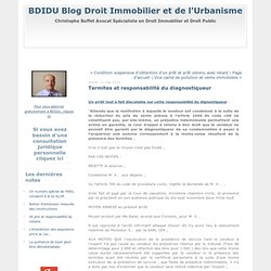 Termites et responsabilité du diagnostiqueur : BDIDU Blog Droit