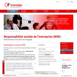 6- Responsabilité sociale de l'entreprise : Transdev