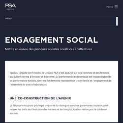 Responsabilité sociale des entreprises : performance sociale PSA