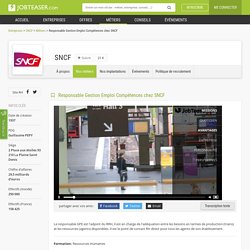 Responsable Gestion Emploi Compétences chez SNCF