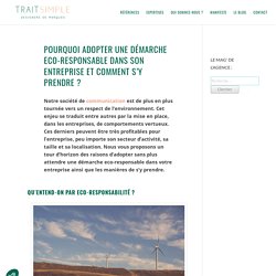 Démarche eco-responsable dans l’entreprise – Mag’ Trait Simple