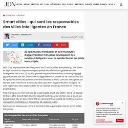 Smart cities : la carte des villes intelligentes en France