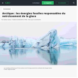 Arctique : les énergies fossiles responsables du noircissement de la glace