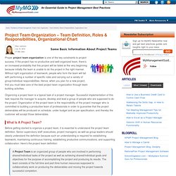 Project Team Organization – Team Definition, Roles & Responsibilities, Organizational Chart