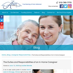 The Duties and Responsibilities of an In-Home Caregiver