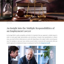 An Insight into the Multiple Responsibilities of an Employment Lawyer