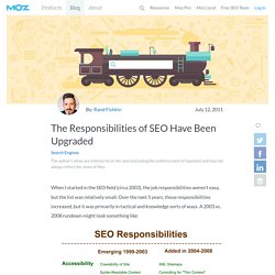 The Responsibilities of SEO Have Been Upgraded