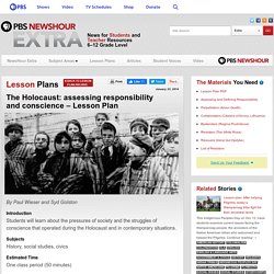 The Holocaust: assessing responsibility and conscience – Lesson Plan