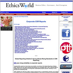 Get Your Business Ethics Articles and Articles on Corporate Social Responsibility From Ethicsworld.org
