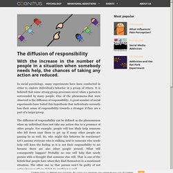 The diffusion of responsibility — Cognitus Psychology