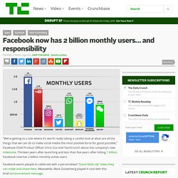 Facebook now has 2 billion monthly users… and responsibility