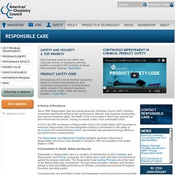 Responsible Care : Responsible Care®