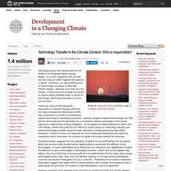 Technology Transfer in the Climate Context: Who is responsible?