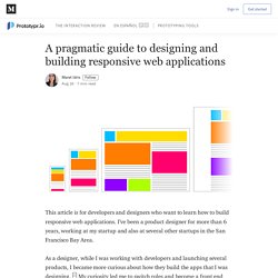 A pragmatic guide to designing and building responsive web applications