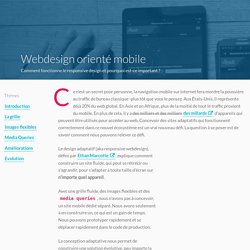 Responsive webdesign avangtages et bonnes pratiques