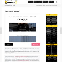 Oracle Responsive Blogger Template