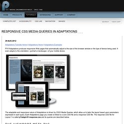 CSS Responsive Breakpoints & Media Queries