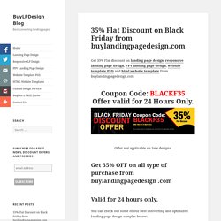 Get 35% Flat discount on landing page design and responsive design