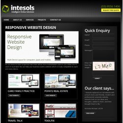 Responsive Website Design, Get Responsive web design - 1 website auto compatible to all possible devices, PC, mobiles & tablets