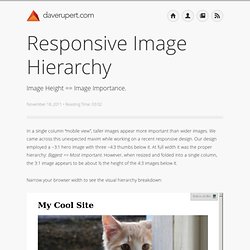 Responsive Image Hierarchy - Dave Rupert