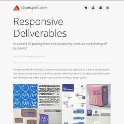 Responsive Deliverables - daverupert.com