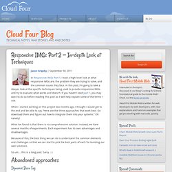 » Responsive IMGs Part 2 — In-depth Look at Techniques Cloud Four Blog