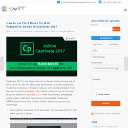 How to use Fluid Boxes for Web Responsive Design in Captivate 2017