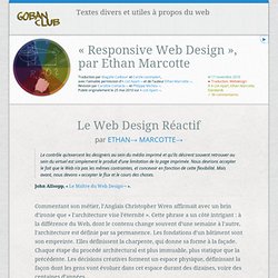 Goban Club – Responsive Web Design par Ethan Marcotte : une traduction française