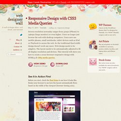 Adaptive & Mobile Design with CSS3 Media Queries
