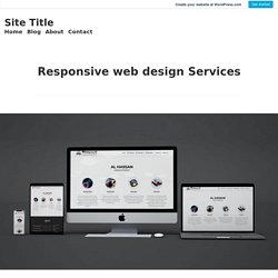 Responsive web design Services – Site Title