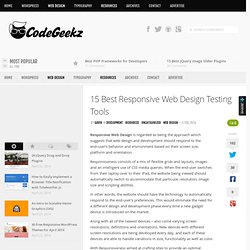 15 Best Responsive Web Design Testing Tools