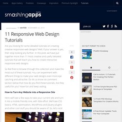 11 Responsive Web Design Tutorials